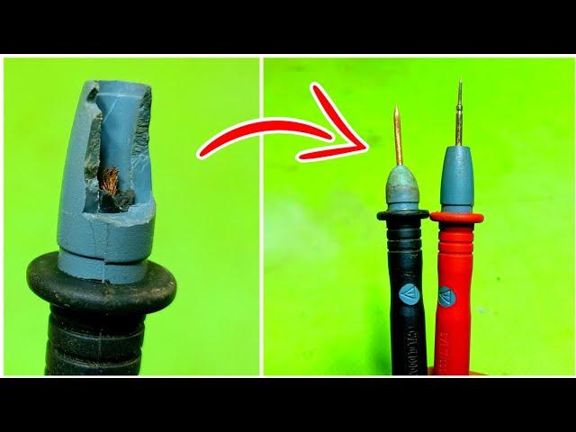 Don't throw out your broken multimeter wire Watch this to save #fixing #electrical #tips #tricks