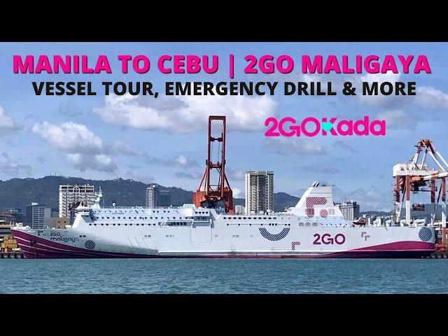 Manila to Cebu, Philippines via Ferry | 2GO Maligaya Barko Vlog | Philippines Travel