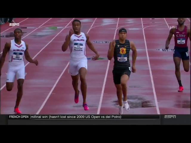 MICHAEL NORMAN 43.61  - Men's 400m Final  NCAA Outdoor Championships Eugene 2018