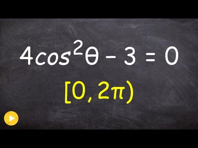 Find the solutions to a trig equation between 0 and 2pi