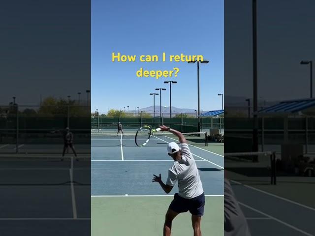 How can I return deeper? #tennis #tennisplayer #tennismatch #tenniscourt #tennistournament #alcaraz