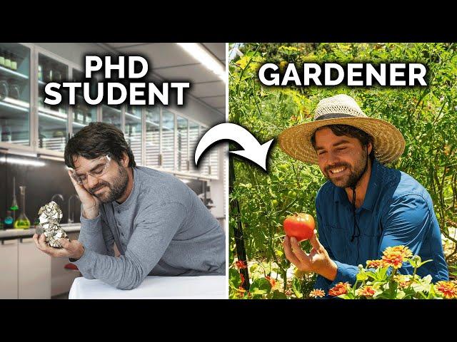 He Quit His PhD to Garden In His Backyard