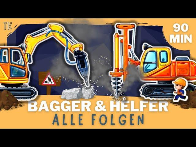 Bagger & Baufahrzeuge ⭐ Alle Folgen  [ Kindervideos | Kinderfilme ] #telekids