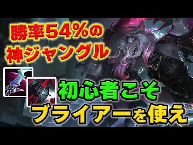 【LOL・JG・初心者向け】ブライアーはWQを押して放置するだけで敵を倒すほど楽々チャンピオン