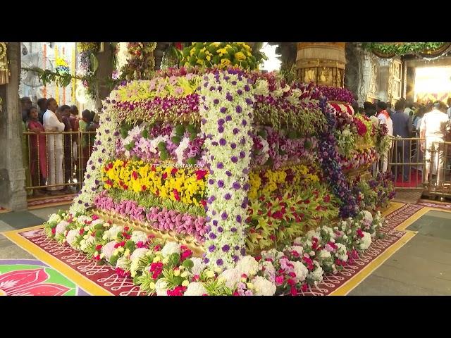 Stunning Flower Decoration Inside Tirumala Temple