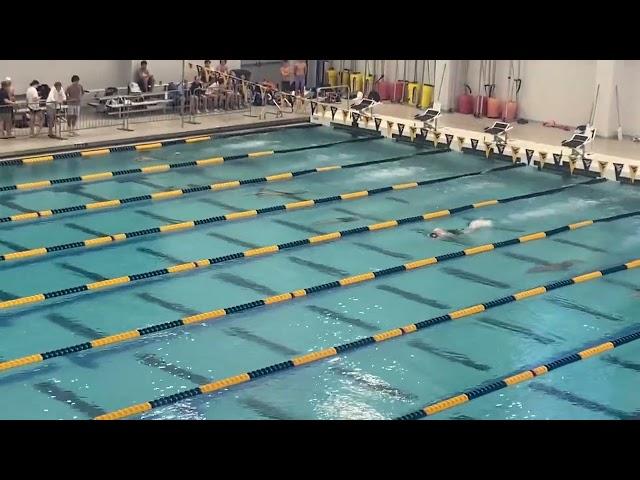 New Personal Best 24.10 in 50m Freestyle Final, Elvin in Lane 6