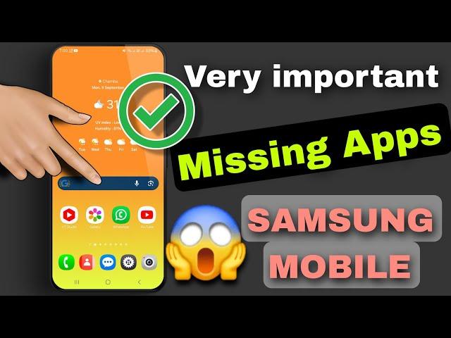 Very important & Usfull missing Apps every Samsung Smartphones 