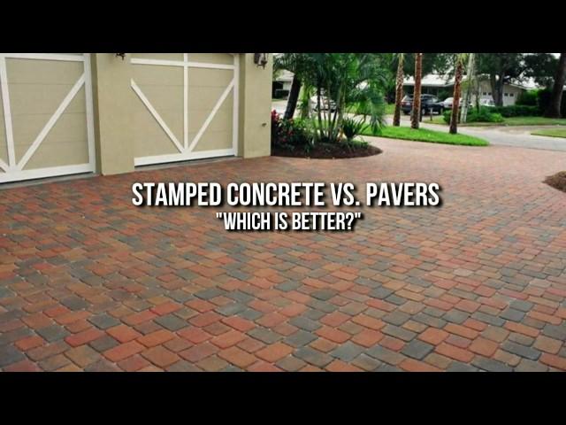 Stamped Concrete Houston vs. Pavers: Which is Better