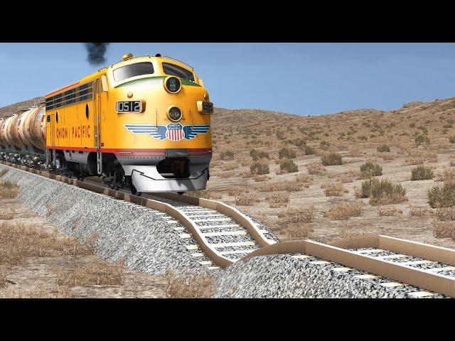 Trains vs Potholes – BeamNG.Drive