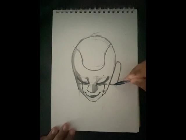 (DBZ) Frieza trying to not laugh #drawing #art #anime #timelapse #sketch #dragonball