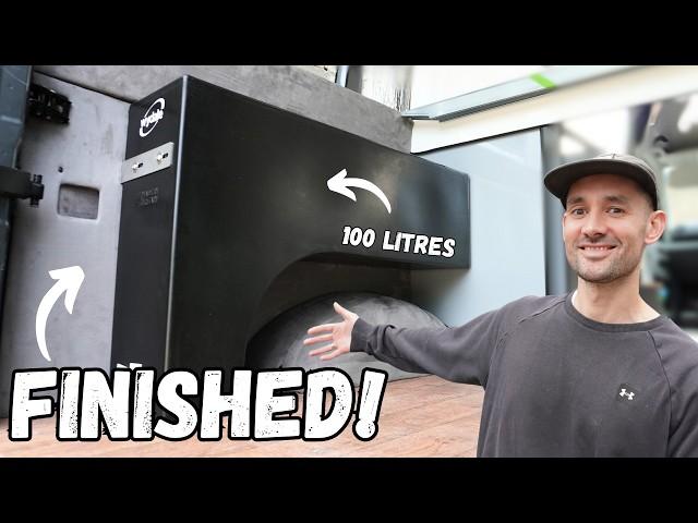 HUGE PROGRESS! Over Arch Water Tank INSTALL! OFF GRID DIY VAN CONVERSION