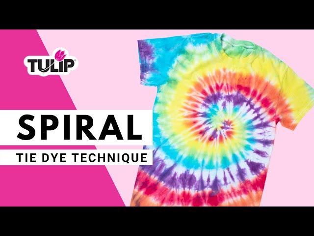 How to Spiral Tie Dye Technique with Tulip