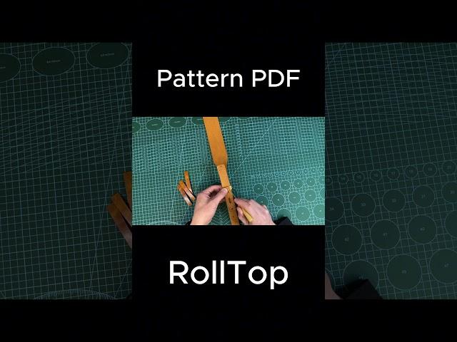Leather Rolltop  #backpack #Backpackpattern #sewing #pattern #diy #patterns#patternmaker #bag