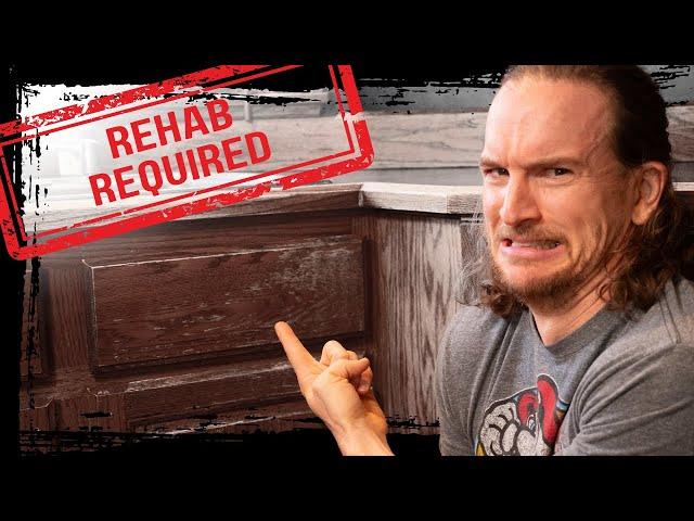 BEAT UP Oak Kitchen Cabinets | Complete TRANSFORMATION