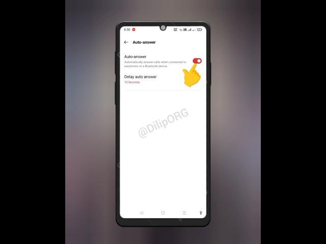 Automatically Answers Calls When Contacted Earphones & Bluetooth Device