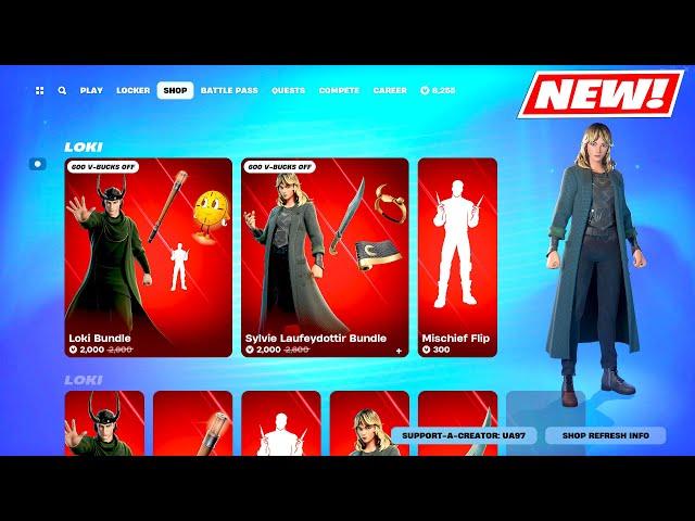 NEW Item Shop Loki & Sylvie Laufeydottir Skin BUNDLES Fortnite!