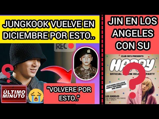 ULTIMO!!JUNGKOOK ANUNCIO QUE VUELVE EN DICIEMBRE X ESTOJIN EN LOS ANGELESnoticiasdebts