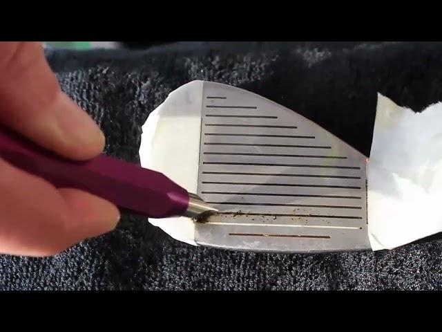 Repair your grooves using the GrooveFix golf groove sharpener