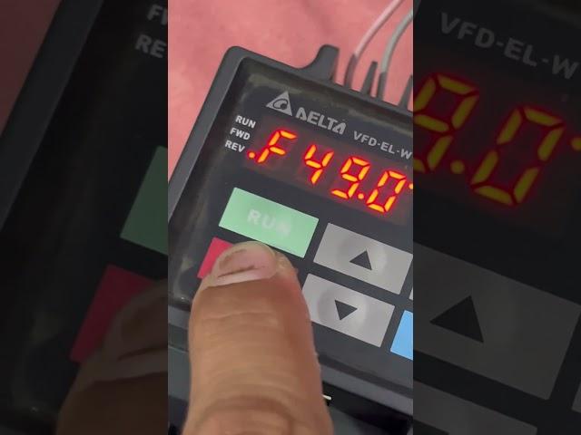 Delta VFD-EL-W AC motor driver test run || HarishGizmo || AC VFD || VFD #vfd #delta