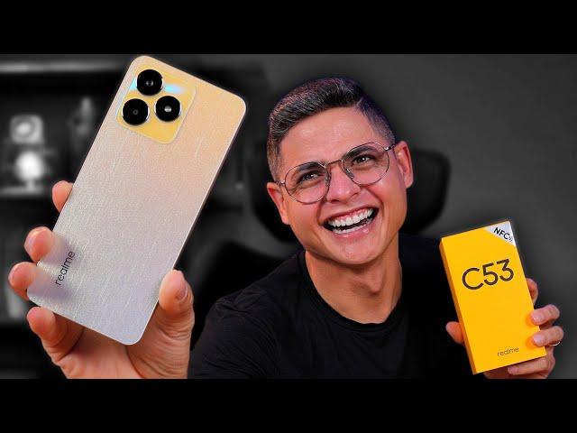 Esse é o Realme C53! UM CELULAR BOM E BARATO? Unboxing e Impressões