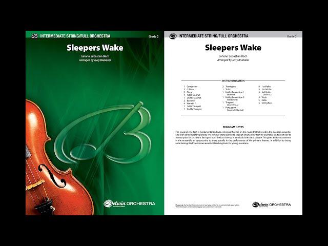 Sleepers Wake, arr. Jerry Brubaker – Score & Sound