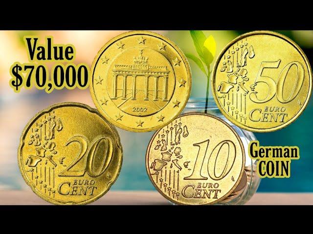 10,20 and 50 Euro cent Germany 2002 coin value in india,PKR and Bangla/German currency rate today..