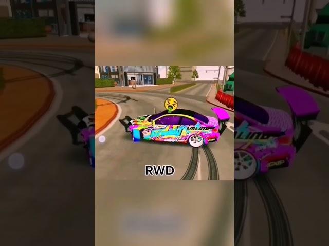 FWD vs RWD vs AWD in Pro Drifting #carparkingmultiplayer #gaming #cpm #SHORTS #car