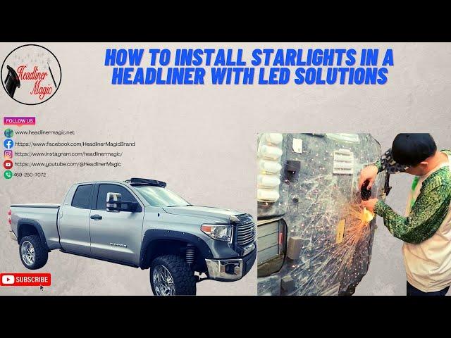 How to Install Starlights in a Headliner with Led Solutions