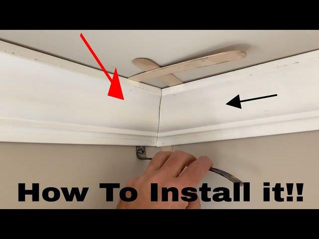 How To Install Crown Molding (actually installing miters)