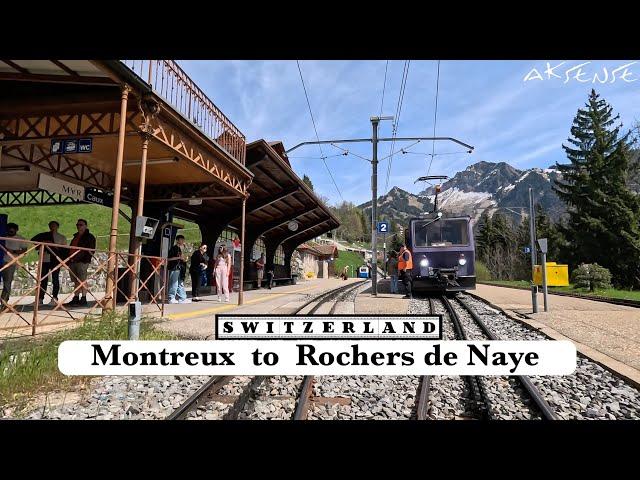 Driver View - Montreux to Rochers de Naye Switzerland | Train Cab Ride | 4K HDR Video