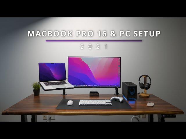 My Ultimate MacBook Pro 16 & PC Desk Setup!