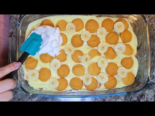 The easiest 5 Ingredient Banana Pudding anyone can make | No-Bake Dessert Recipe