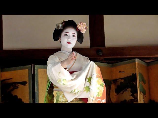 上七軒舞妓・勝奈さん奉納舞　北野天満宮節分祭２０１６　Dedication dance of Maiko