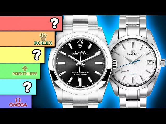 Ranking Top Luxury Watch Brands from BEST to WORST (22 Watches!)