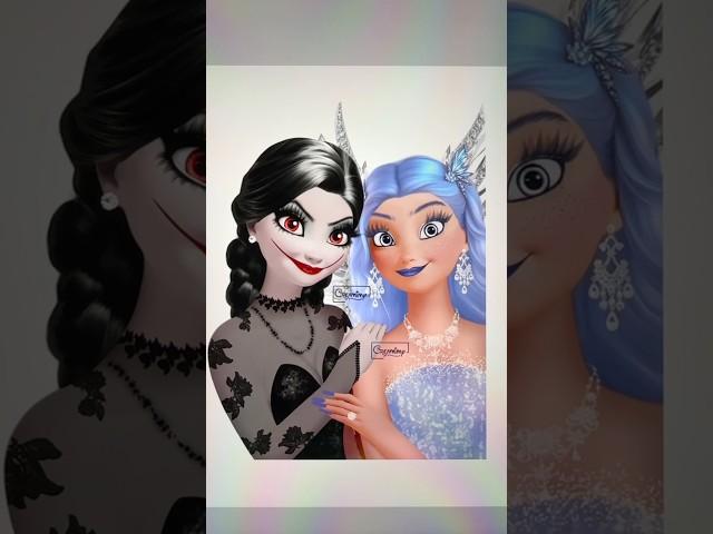 Anna transformas in Angel #disney #transformation #frozen  #glowup #digitalart #summeronshorts