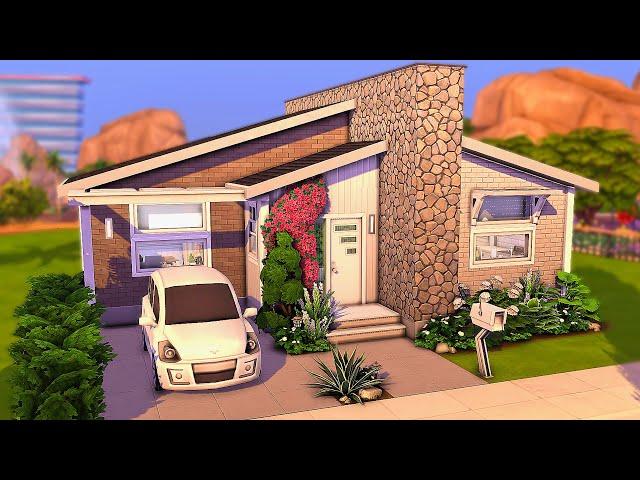 Mid-Century Tiny Home | The Sims 4 Speed Build