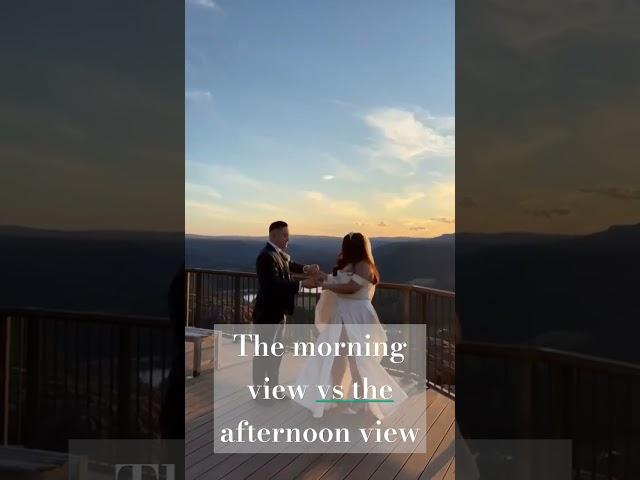 Wedding Morning views vs Afternoon views #wedding #fyp #dance #epic #bride #firstvlog