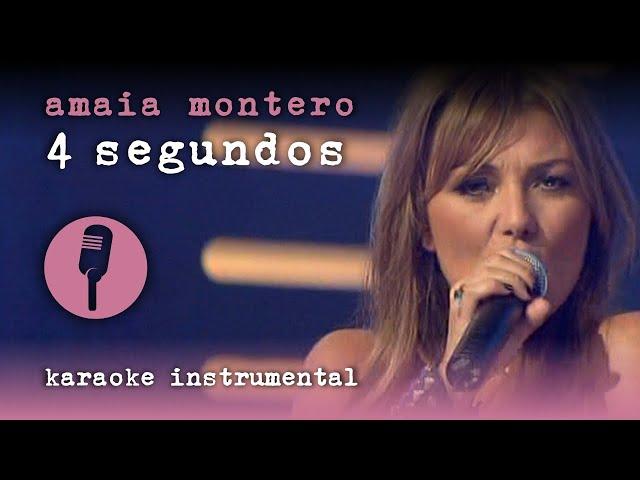 Amaia Montero - 4 Segundos (Karaoke Instrumental) | HQ