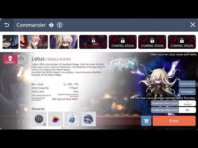 [Maplestory M - Global] Phantom solo Lotus single.