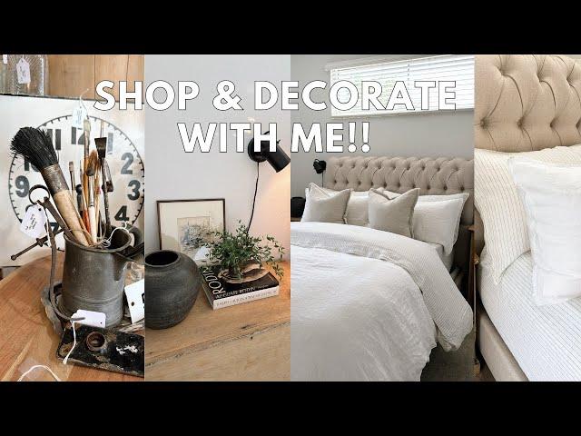 Antique Shop With Me, Bedroom Decorate With Me & Bedside Table Styling!