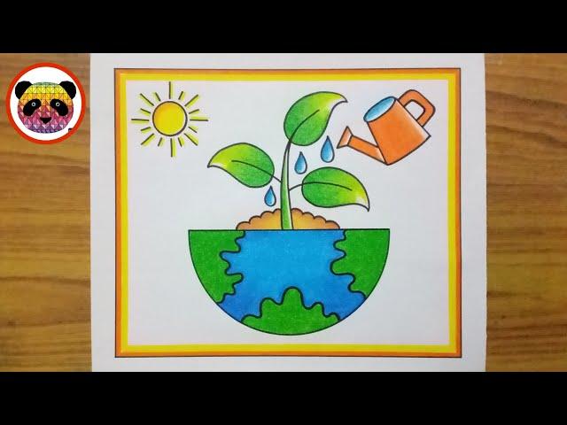 Environment Day Drawing / World Environment Day Drawing  / World Nature Conservation Day Drawing