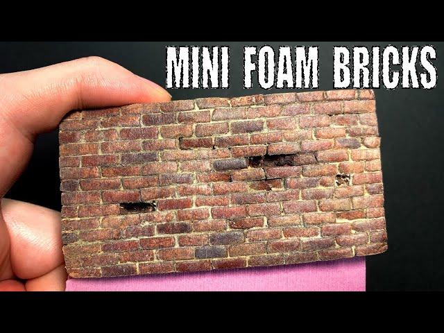 Make and Paint Realistic Bricks From Styrofoam