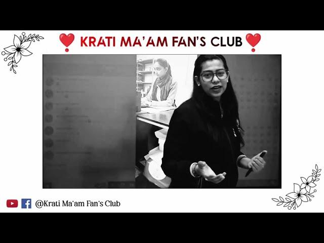 Life is Struggle | Krati Ma'am Fan's Club | Best Motivation Video By Krati Ma'am | Krati Mam