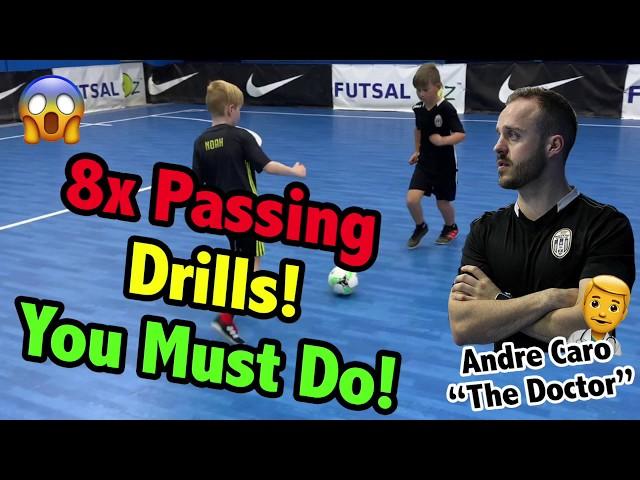 Futsal Training - 8 PASSING DRILLS YOU MUST DO - Andre Caro Futsal - The Doctor