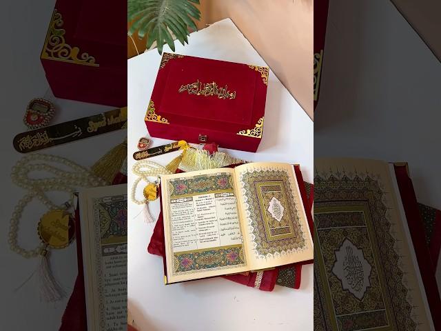 Complete Hadiya set with Roman Urdu translation Quran | Customised Hadiya Set for Muslims #hadiya