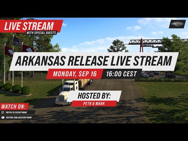 Arkansas DLC Release Live Stream | American Truck Simulator | SCS Software 