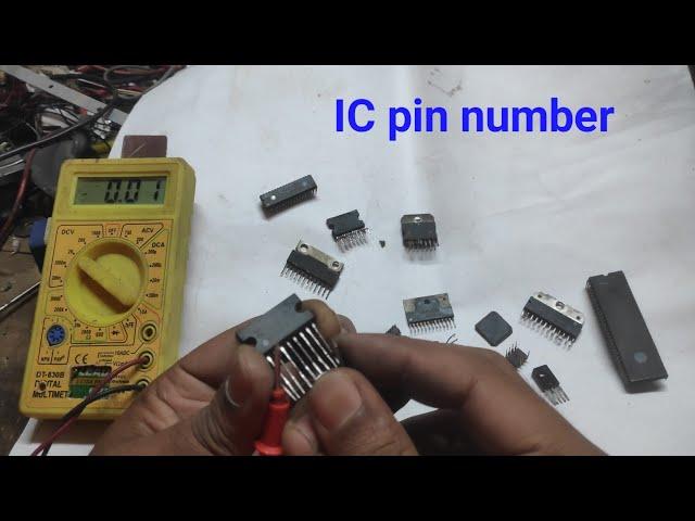 how to identify ic pin number | ic pin number BY BIPLOB ELECTRONICS