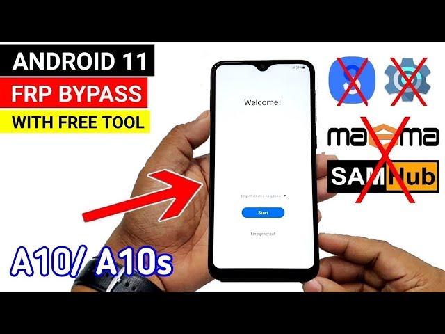 Samsung Galaxy A10(A105F/A105G) U8 U9 Frp Lock Google Account Bypass Android 11| 1 Click Method 2023
