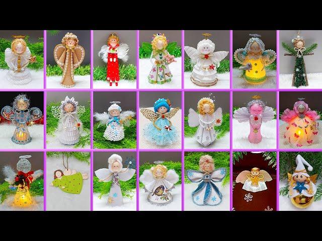 21 Low cost Christmas Angel making ideas with Simple Materials | DIY Christmas craft idea190