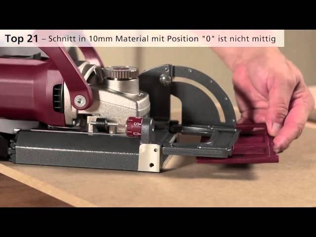LAMELLO Top 21 - Mittig in 10mm Platte